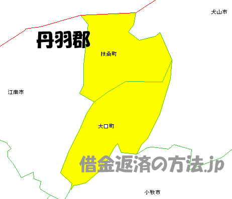 丹羽郡の地図