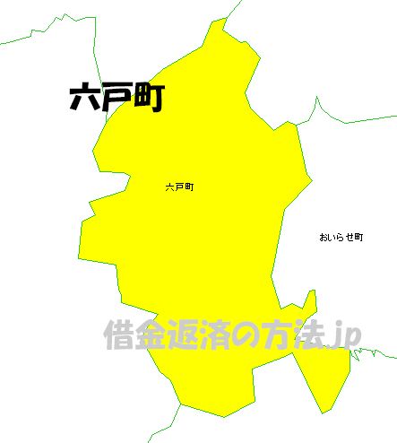 六戸町の地図