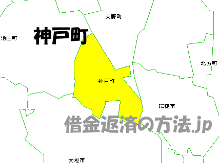 神戸町の地図