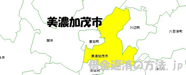 美濃加茂市の地図