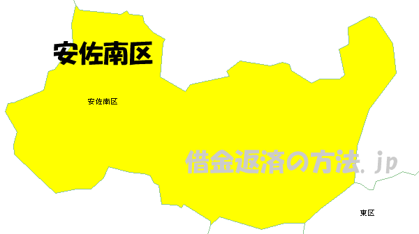 安佐南区の地図