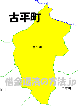古平町の地図