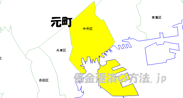 元町の地図