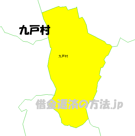 九戸村の地図