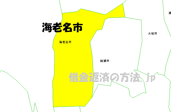 海老名市の地図
