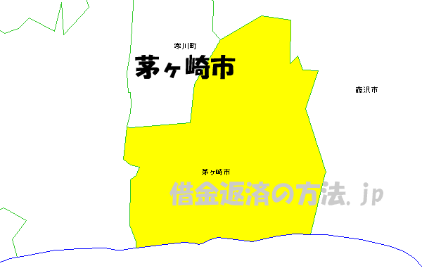 茅ヶ崎市の地図
