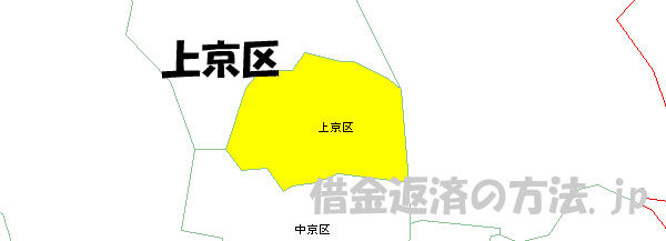 上京区の地図