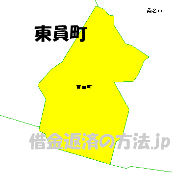東員町の地図