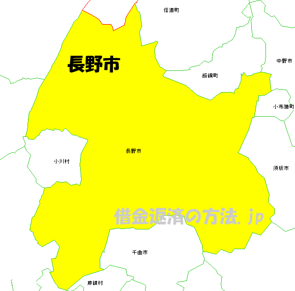 長野市の地図