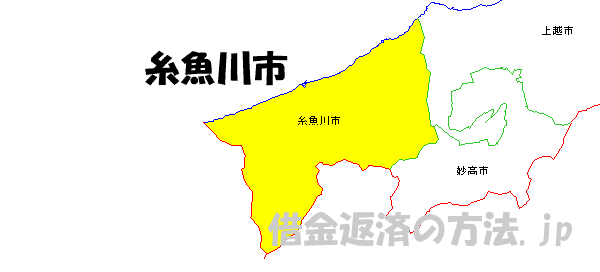 糸魚川市の地図