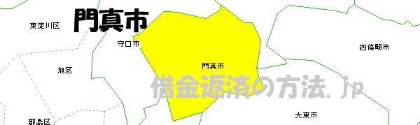 門真市の地図