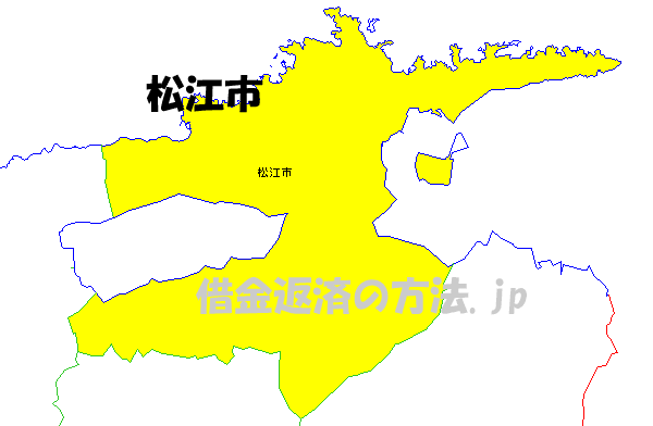 松江市の地図