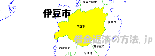 伊豆市の地図