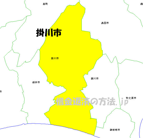 掛川市の地図