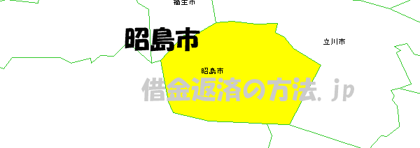 昭島市の地図