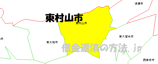 東村山市の地図