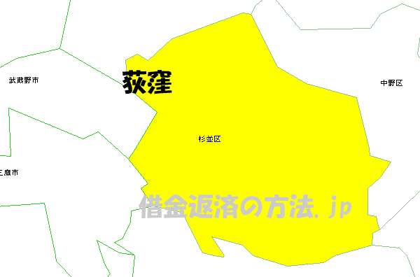 荻窪の地図