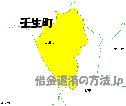 壬生町の地図