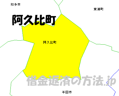 阿久比町の地図