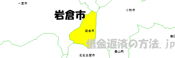 岩倉市の地図