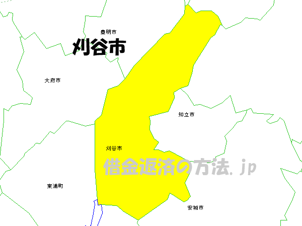刈谷市の地図