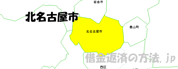 北名古屋市の地図