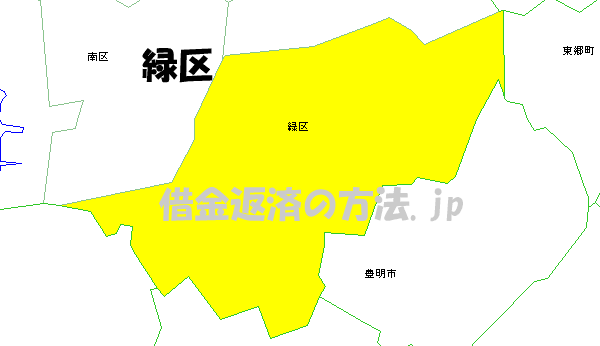 名古屋市緑区の地図