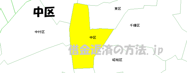名古屋市中区の地図