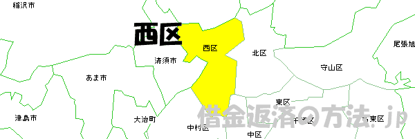 名古屋市西区の地図