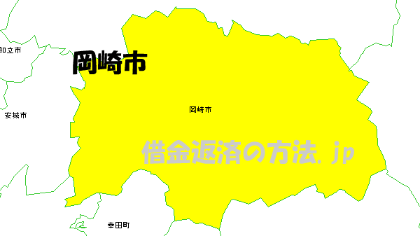 岡崎市の地図