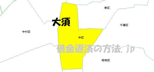 大須の地図