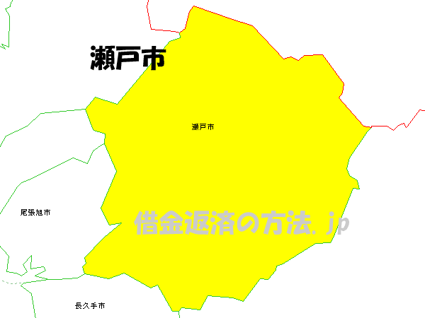 瀬戸市の地図