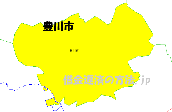 豊川市の地図