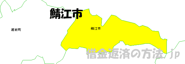 鯖江市の地図