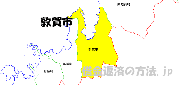 敦賀市の地図