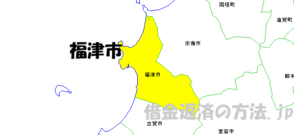 福津市の地図