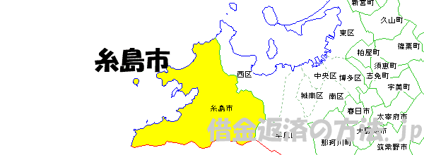 糸島市の地図