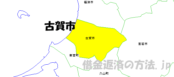 古賀市の地図