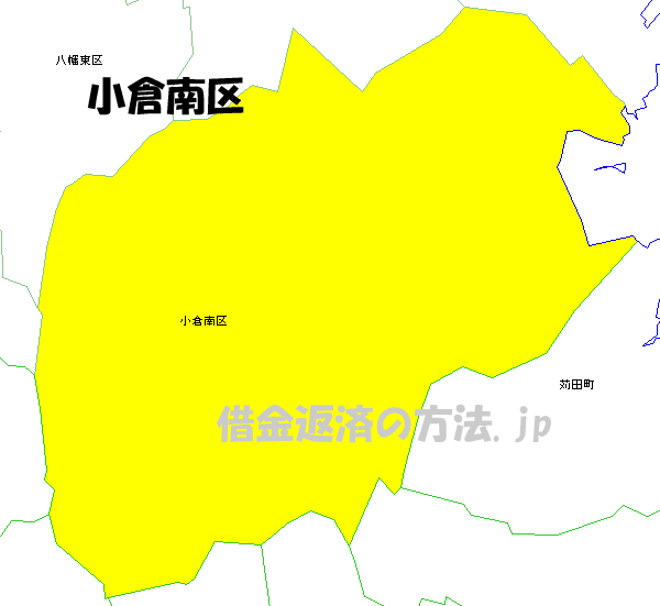小倉南区の地図