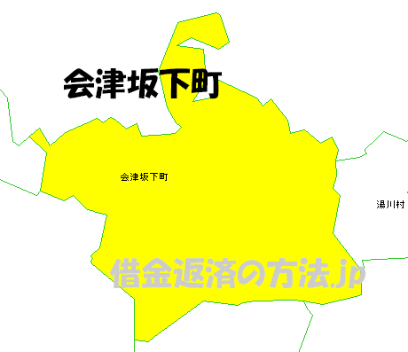 会津坂下町の地図