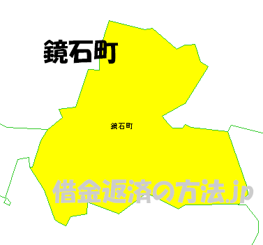 鏡石町の地図