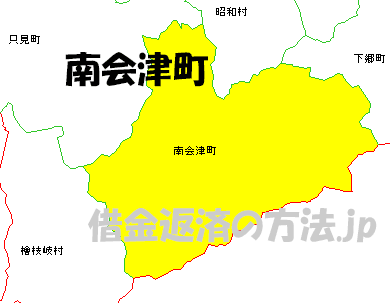 南会津町の地図