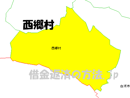 西郷村の地図