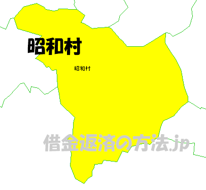 昭和村の地図