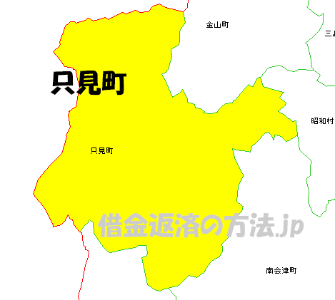 只見町の地図