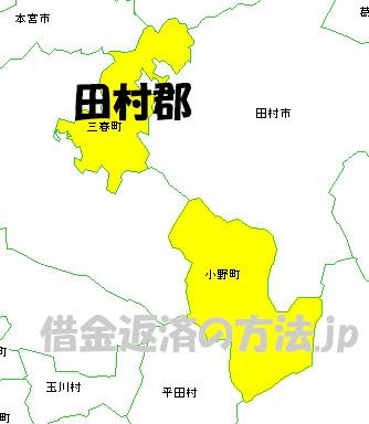 田村郡の地図