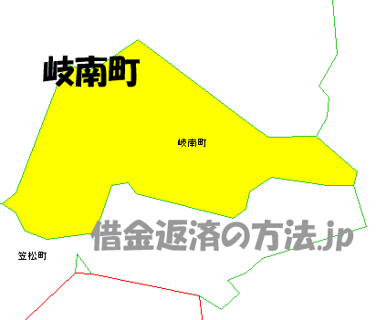 岐南町の地図