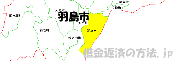 羽島市の地図