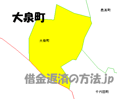 大泉町の地図