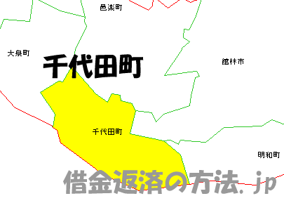 千代田町の地図